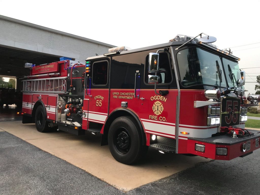 Upper Chichester fire truck at an angle