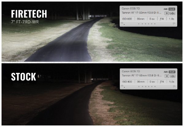 Stock vs FT 7" Headlight comparison